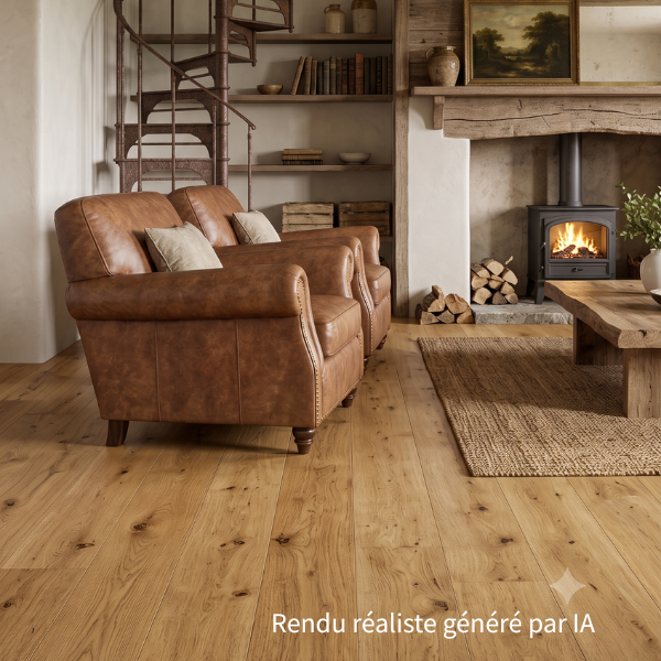 Contrecollé chêne Home Scala - Verni mat brossé - 11(2,3) x 130 x 400-2200