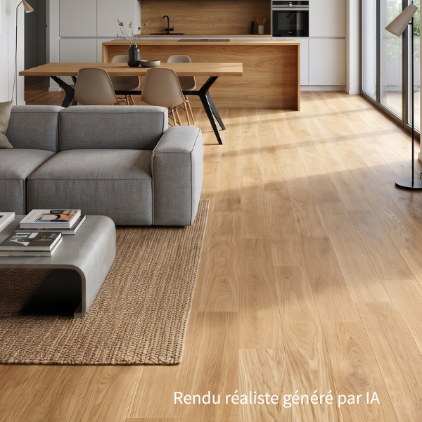 Contrecollé chêne Home Scala - Verni mat brossé - 11(2,7) x 130 x 400-2200 — vue 4