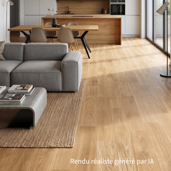 Contrecollé chêne Home Scala - Verni mat brossé - 11(2,7) x 130 x 400-2200 — vue 4