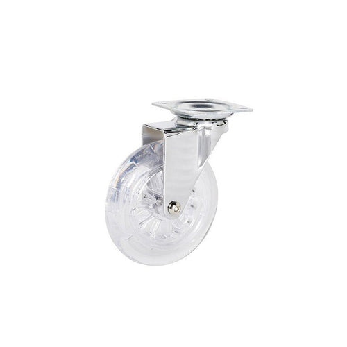 Roulette Design Transparente Sphérique de 100 mm, Charge 75Kg. EAN 3041107867407