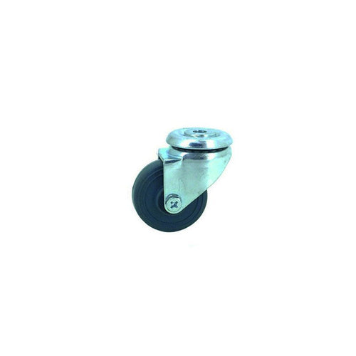 Roulette Pivotante A Œil Galet Caoutchouc Gris Diam 35 mm Caujolle