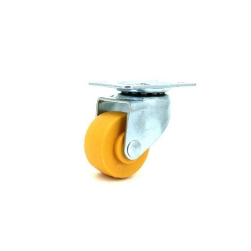 Roulette Pivotante À Platine Galet plastique Orange Diam 30 mm Caujolle