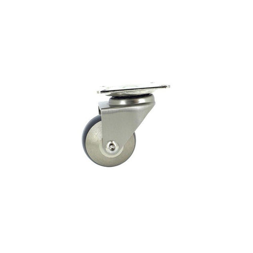 Roulette Pivotante À Platine Ø 50 Mm Finition Champagne Caujolle