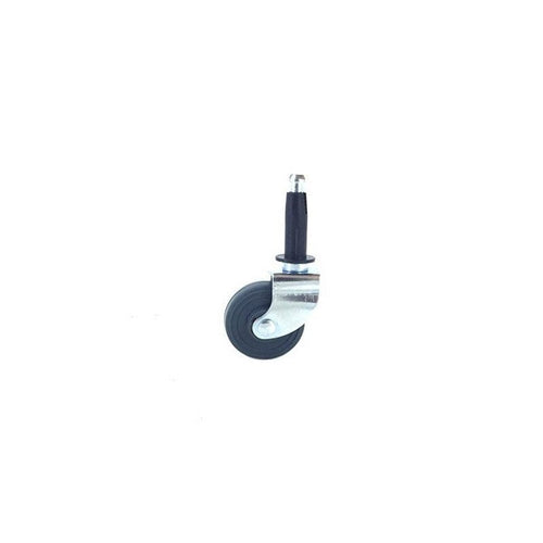 Roulette Pivotante A Tige Galet Caoutchouc Gris Diam 35 mm Caujolle