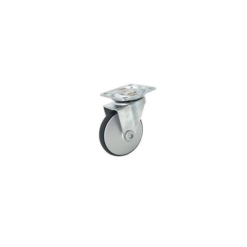 Roulette Tout Métal Finition Alu , Galet Diamètre 50 Mm Caujolle