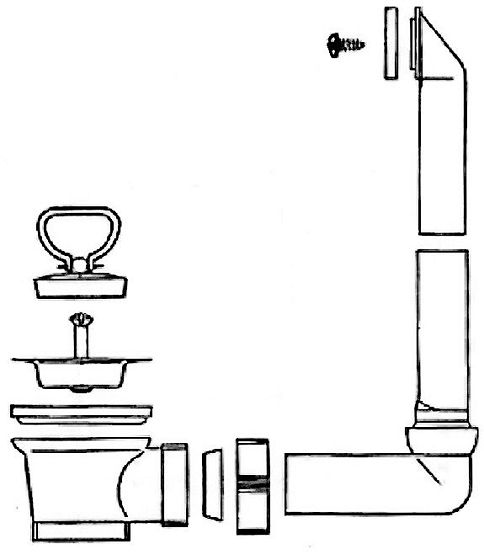 Set d'écoulement manuel Reginox Layon pour 2 cuves