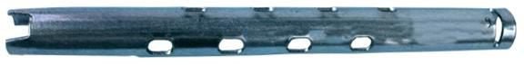 Support radiateur tube à frapper longueur 120 mm diamètre 16 mm Acier Zingué (s