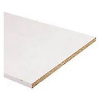 Tablette Bois Aggloméré Mélaminé Blanc Perle - 2500 x 400 x 18 mm