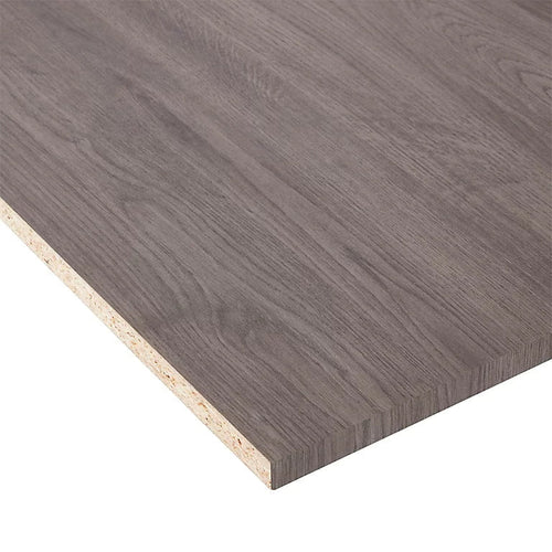 Tablette Bois Aggloméré Mélaminé Chene Gris - 2500 x 300 x 18 mm