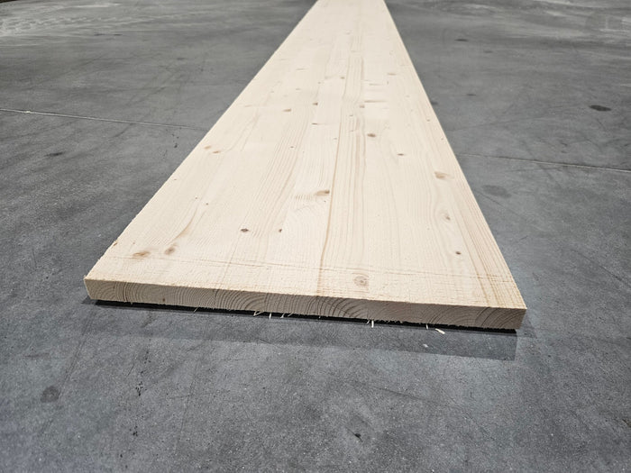 Tablette epicéa lamellé collé - 3000 x 350 x 25 mm (brut de sciage)