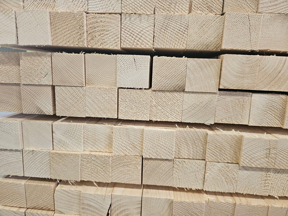Tasseau epicéa bois massif - 50 x 50 - L=2m (raboté 2 faces)
