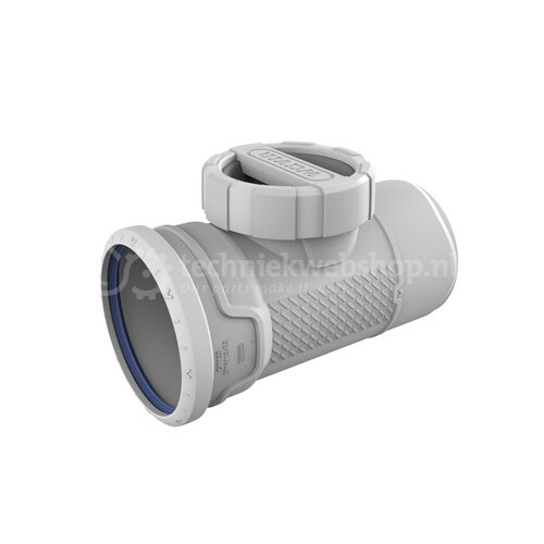 Té de déblocage MF 125 x 125 mm Wavin AS+ PP - Réf. 3462412000