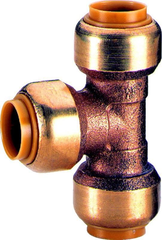 Té égal T130 instantané tectite D12 pour tubes cuivre, PER ou PB réf 4750561