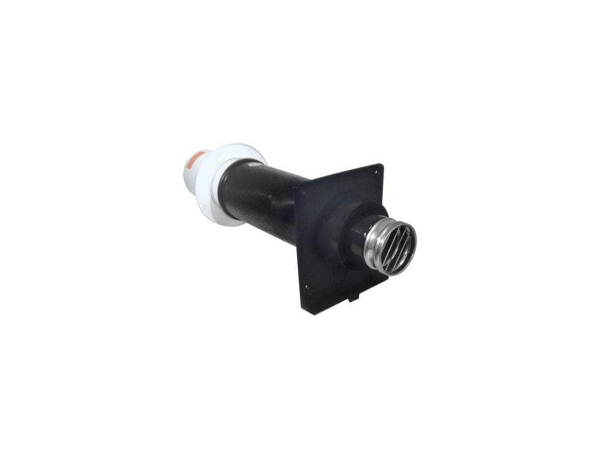 Terminal horizontal télescopique Rolux Fioul Inox/Plastique diamètre 80 / 125 Fioul Blanc réf. 180107 UBBINK
