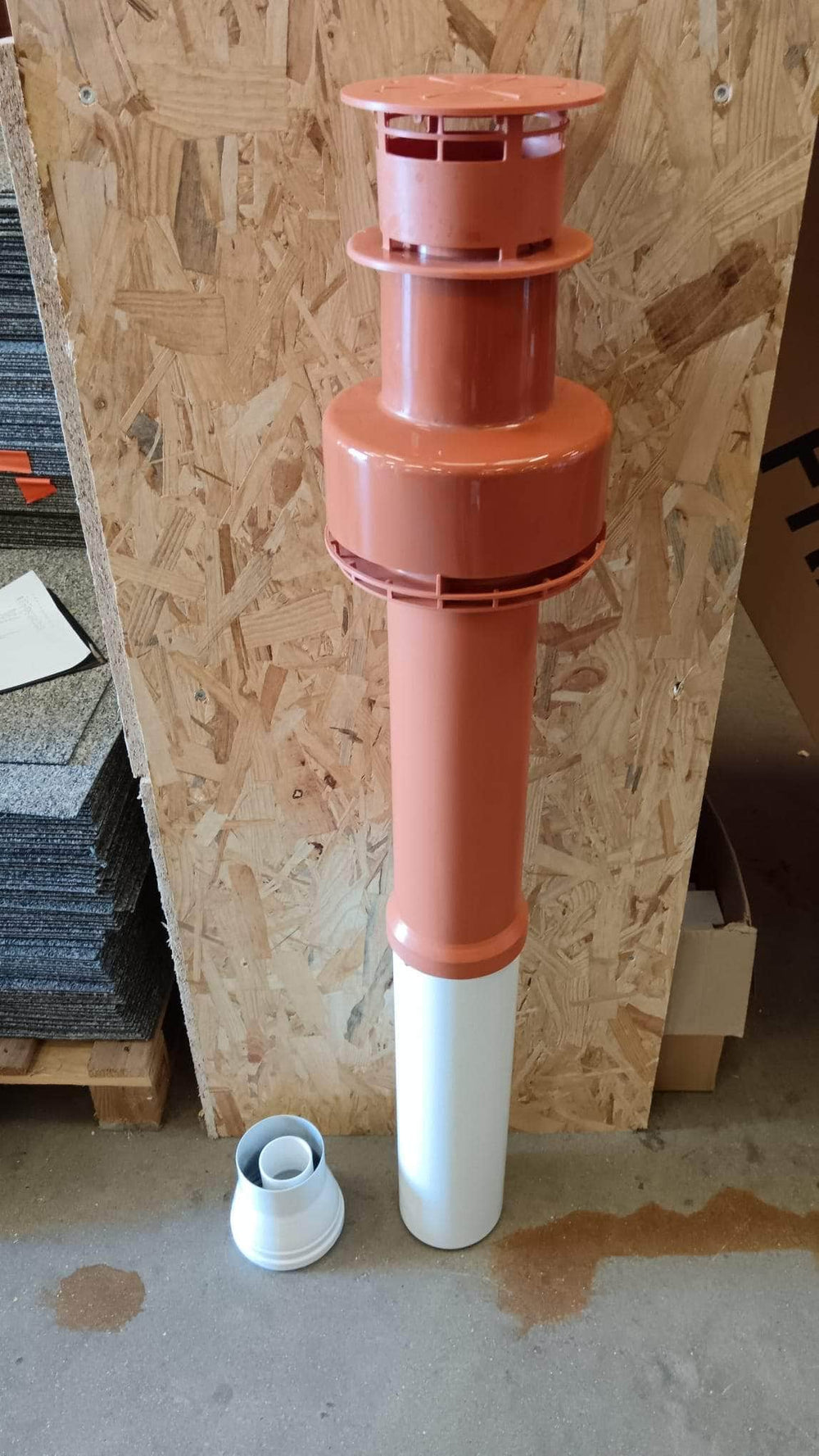 Terminal vertical diamètres 80 - 125 pour toiture rouge CHAFFOTEAUX 3318