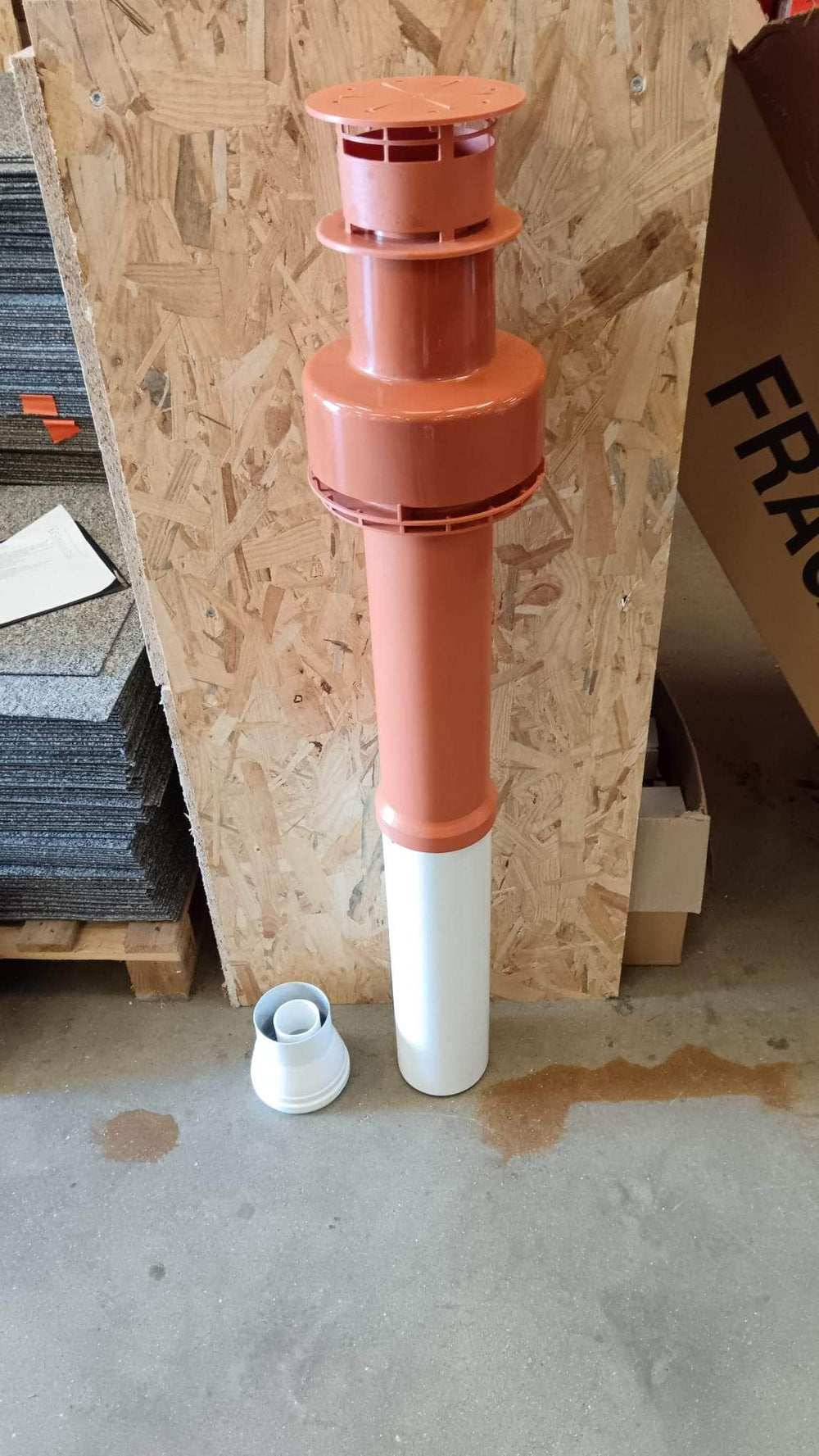 Terminal vertical diamètres 80 - 125 pour toiture rouge CHAFFOTEAUX 3318