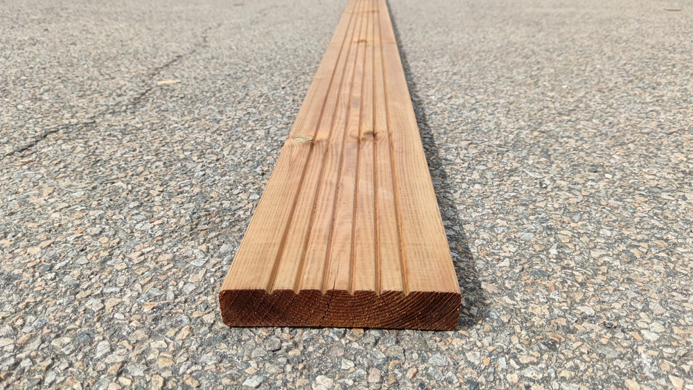 Terrasse pin impregné marron classe 4 Cancun - 28x145 - L=3m