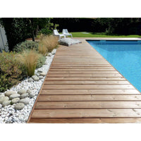 Terrasse pin marron classe 4 - 28x165 - L=3m (profil Borneo)