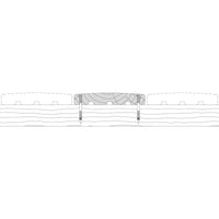 Terrasse pin marron classe 4 - 28x165 - L=3m (profil Borneo)