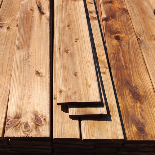 Lame de terrasse épicéa marron classe 3 - 20x145 - L=3m (choix A)