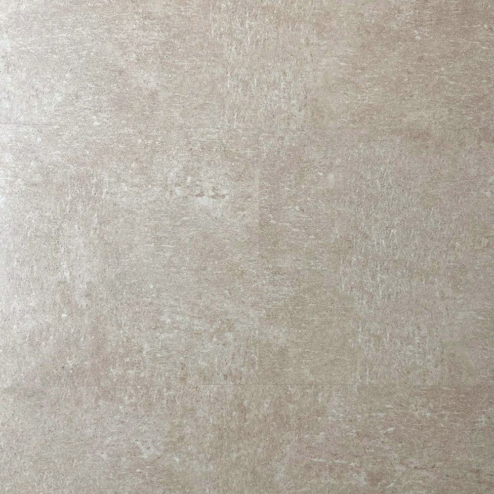Sol PVC-SPC imitation carrelage Travertin Beige - 610 x 305 × 5.0mm sous-couche intégrée
